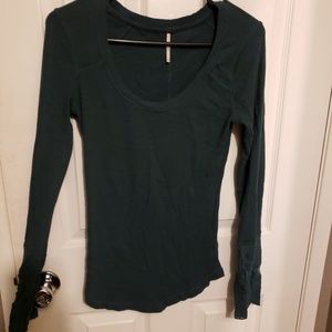 Free people thermal with cute sleeve detail